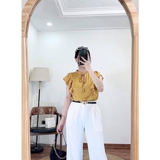 Áo lụa bèo vai