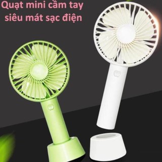 Quạt MiNi Tích Điện Cầm Tay Có Đế