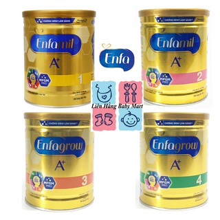 Sữa bột Enfamil A+ cho bé đủ số 1,2,3,4 (400gram)