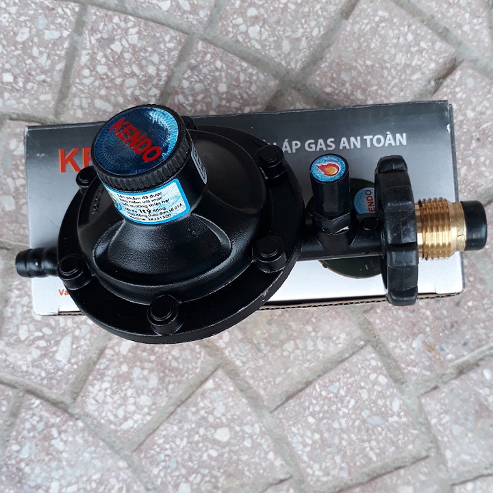 Bộ van ga điều áp tự động ngắt ga công nghệ nhật bản + 1.5m dây ga + 2 cổ nhuê inox