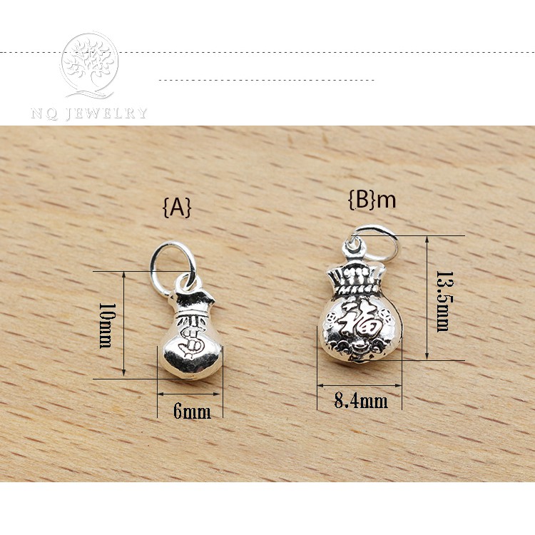 Charm bạc hình túi treo - NQ Jewelry