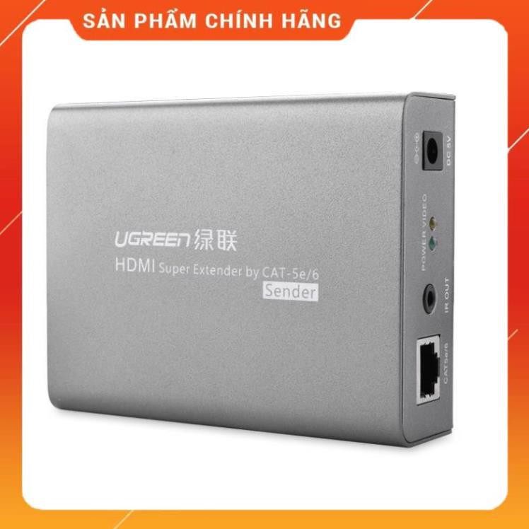 [CHÍNH HÃNG] Bộ kéo dài tín hiệu HDMI 100m qua cáp lan Cat5,6 Ugreen UG-40210