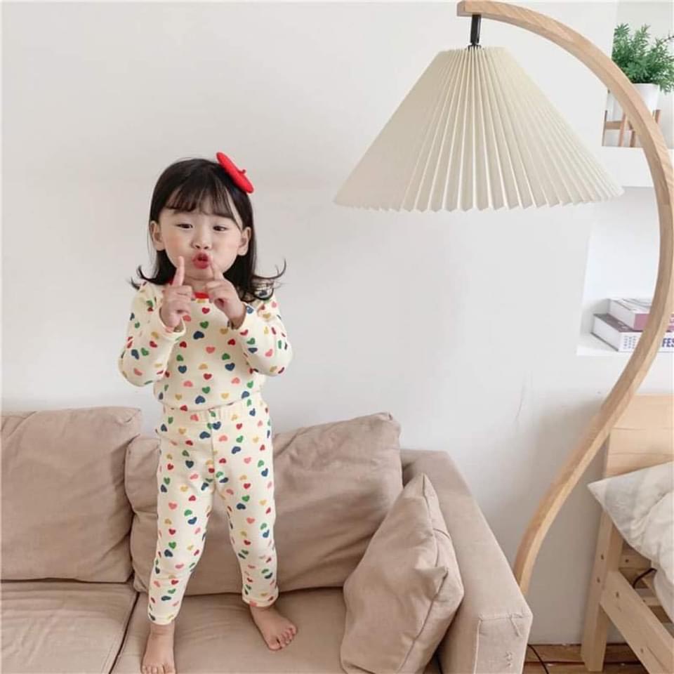 Lyvyshop - Bộ dài tay cotton cho bé gái 09-26kg