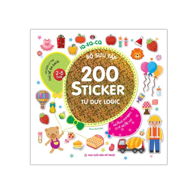Sách - Combo Bộ sưu tập 200 sticker ( chủ đề đa dạng 2-6 tuổi) 6 cuốn