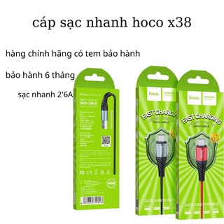 Cáp sạc nhanh hoco x38 max 5v-2.4a cho ip tablet táo