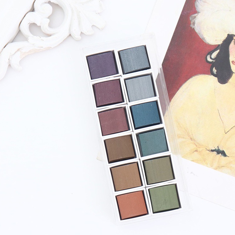 Set 12 Bút Màu Nước Ánh Kim Chuyên Nghiệp Cho Họa Sĩ Vẽ Trên Tường / Gỗ