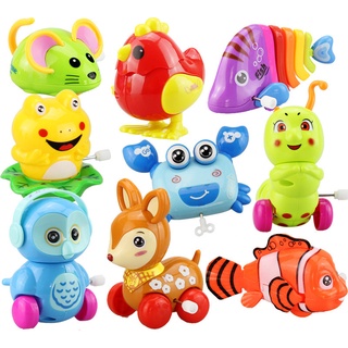Đồ chơi thú chạy cót mini, động vật đáng yêu chạy dây cót cho bé Kid_Center