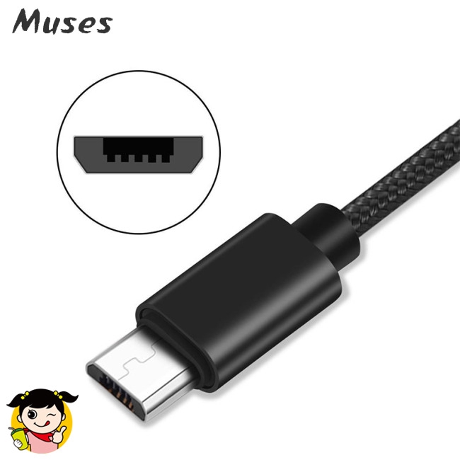 Muse07 Dây cáp sạc đầu USB Type-C có đèn LED hiển thị điện năng cho Samsung iPhone