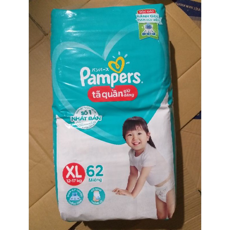 Bỉm quần Pamper M74, L68, XL62