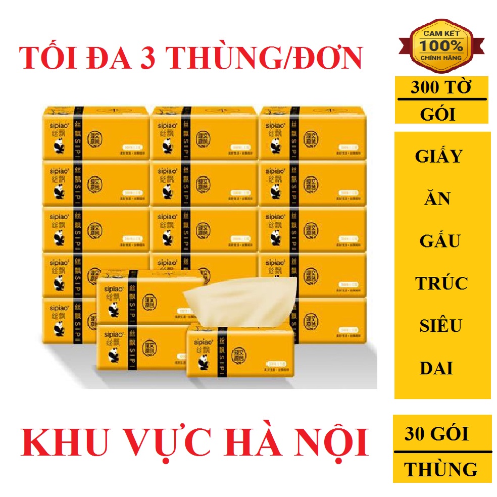 [ Free Ship ] THÙNG 30 GÓI GIẤY ĂN GẤU TRÚC SIPIAO 6021 NỘI ĐỊA TRUNG