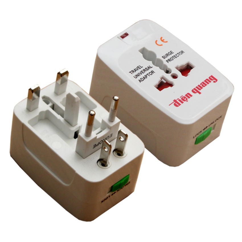 Bộ 2 ổ cắm điện du lịch đa năng Điện quang