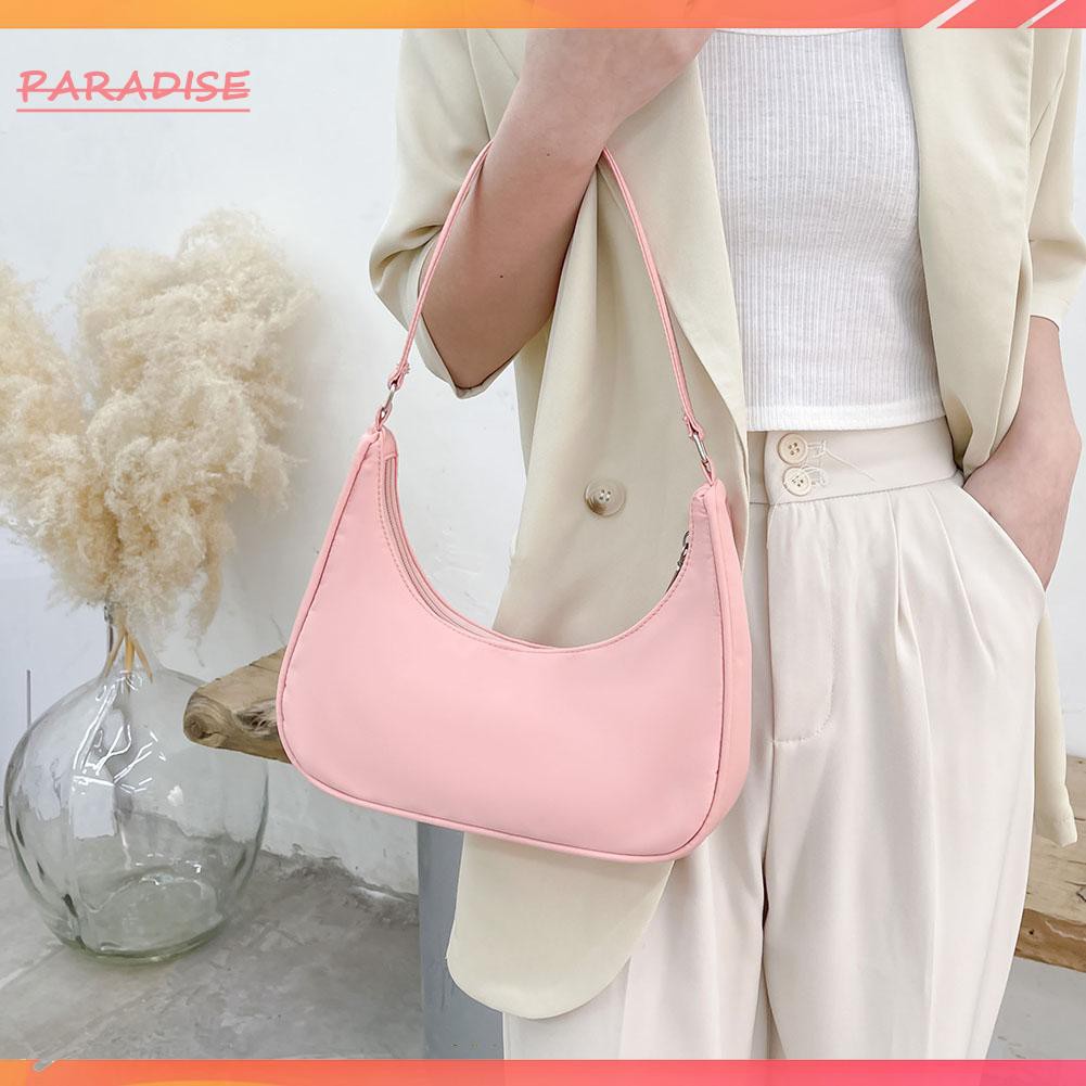 Túi xách màu trơn kiểu dáng đơn giản phong cách boho thời trang cho nữ