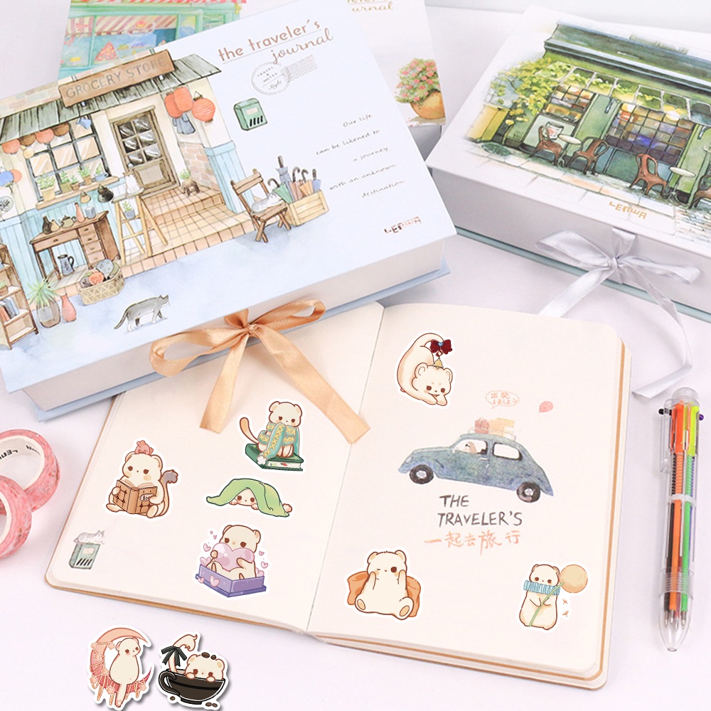 Bộ 50 Miếng Dán Hoạt Hình Chống Thấm Nước Trang Trí Laptop