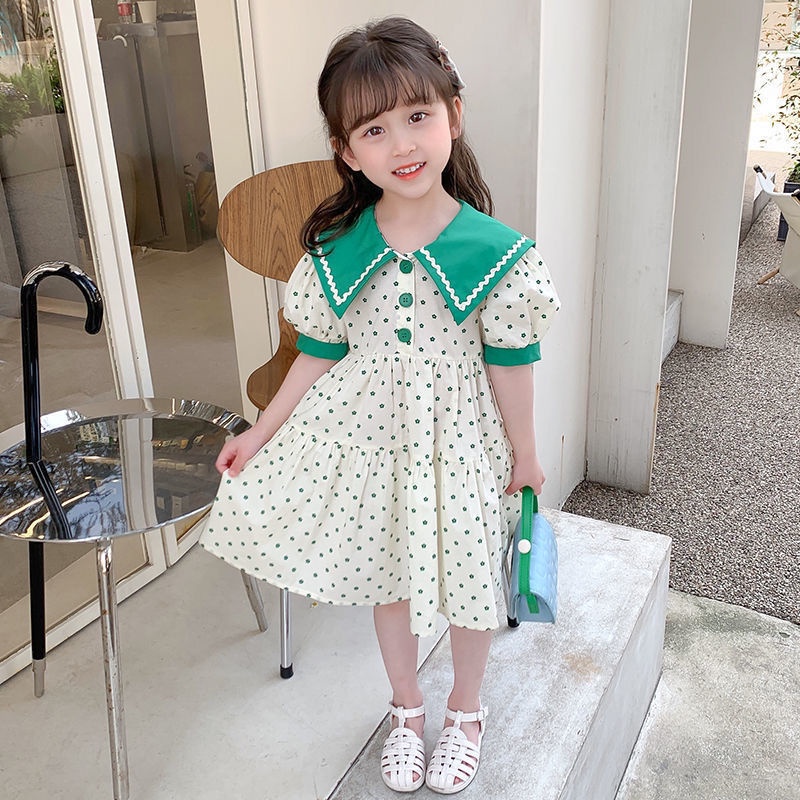 Đầm Tay Ngắn In Hoa Phong Cách Hàn Quốc Mới Năm 2022