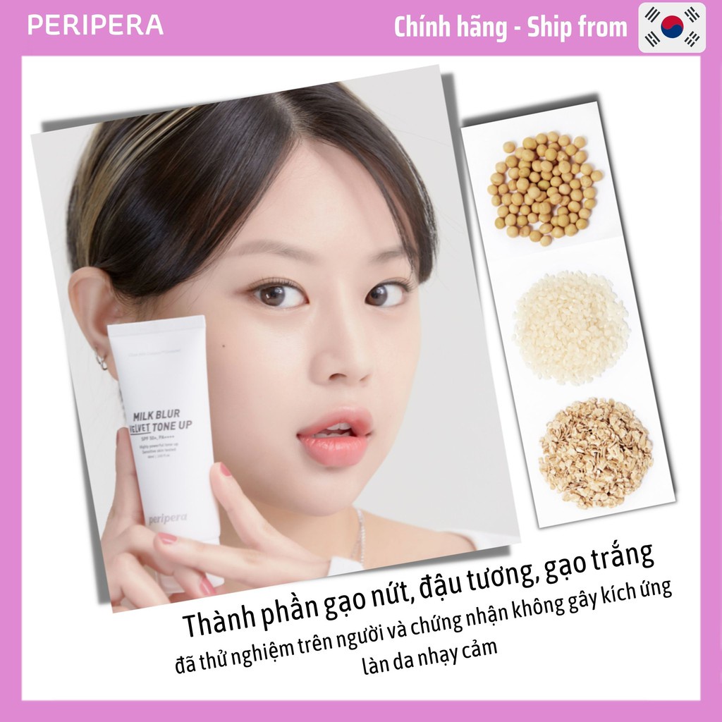 Kem nâng tone cho da nhạy cảm- Milk Blur Tone Up Cream - 3 Màu