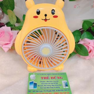 Quạt cầm tay Pikachu