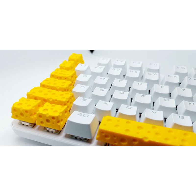 Keycap cheese clone các vị trí trang trí bàn phím cơ gaming.