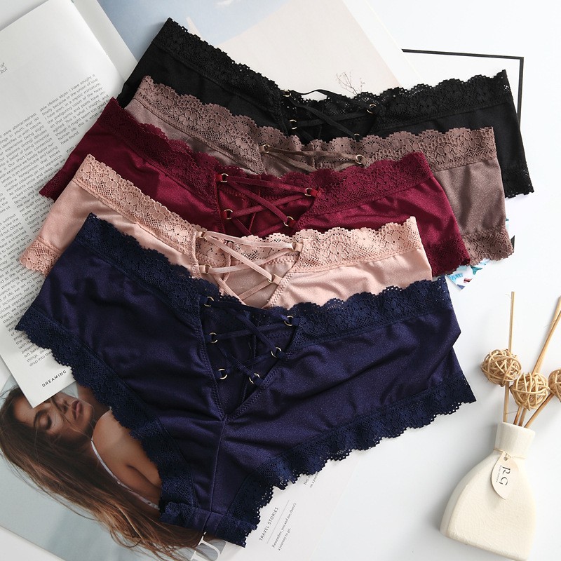 [Mã 12FASHIONSALE1 giảm 10K đơn 50K] Quần lót Pink dây đan mông sexy | BigBuy360 - bigbuy360.vn