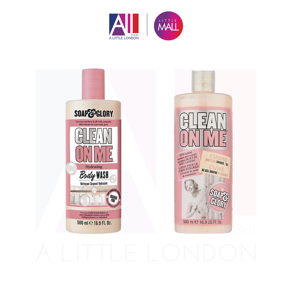 [TOP 1 SHOPEE] Sữa tắm Soap &amp; Glory Clean On Me / Best Washes Uplifting Body Wash 500ml (Bill Anh)