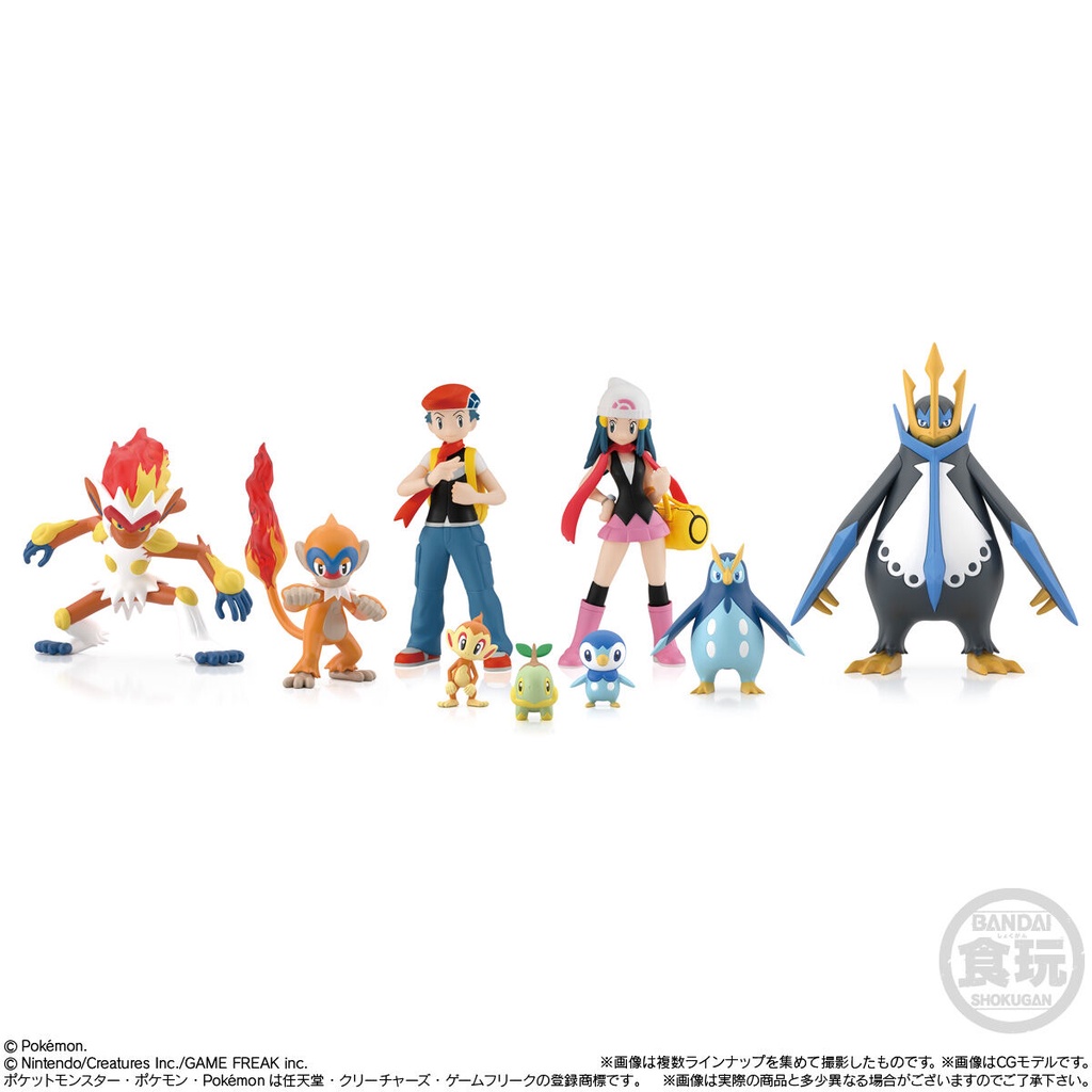 MÔ HÌNH NHÂN VẬT CHÍNH HÃNG Pokemon Scale World Sinnoh Region