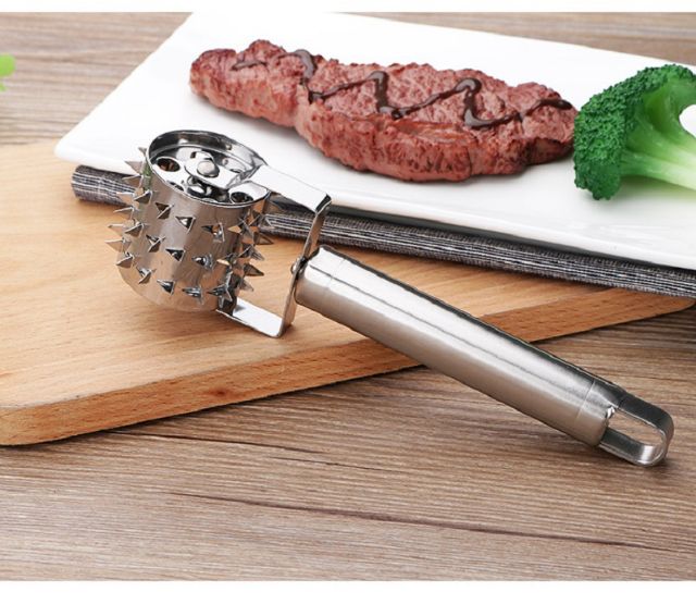 Dụng cụ làm mềm thịt kiểu lăn bằng thép,,,