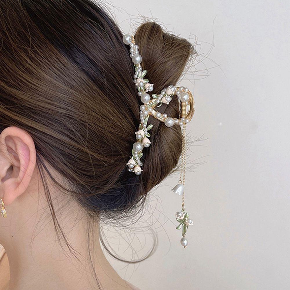 Kẹp Tóc Hình Hoa / Cá Mập / Gấu Trúc Phong Cách Cổ Điển Thời Trang Cho Nữ