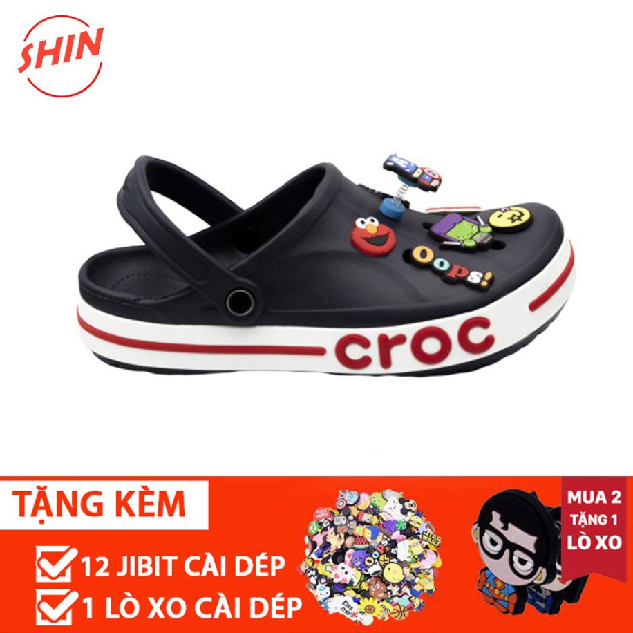 dép cross đen viền đỏ đế bánh mìFREESHIPsục cross hotrend BAYa03