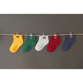 Set 5 đôi tất gấu cho bé 1-6 tuổi