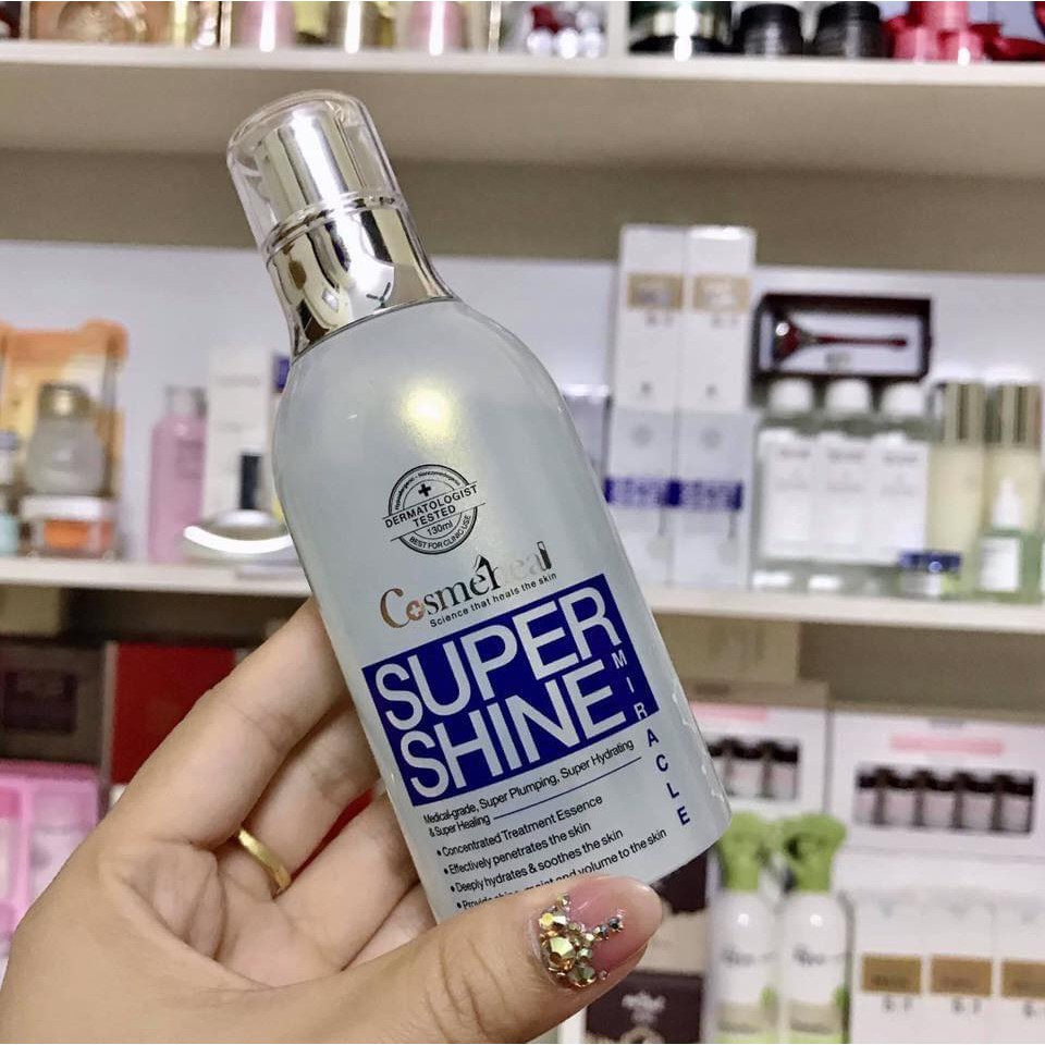 Nước thần căng bóng da Cosmeheal Supershine Miracle, nước thần cấp ẩm, hỗ trợ giảm mụn 130ml | BigBuy360 - bigbuy360.vn