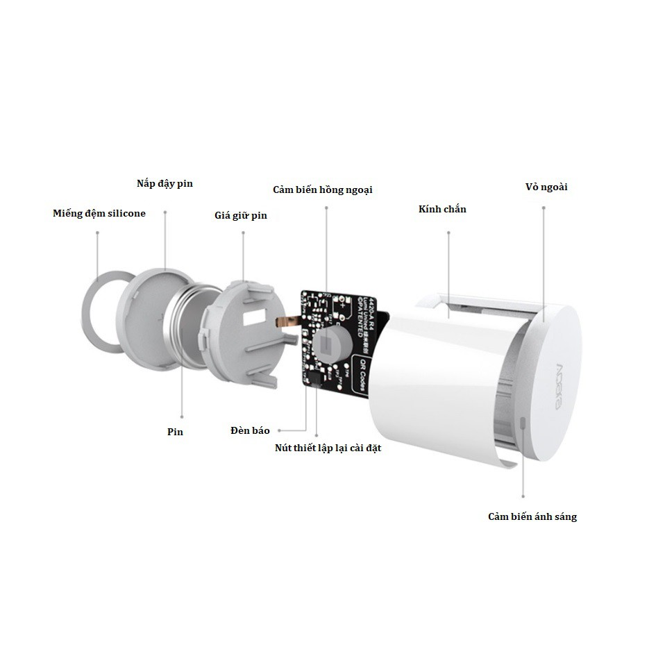 Cảm biến chuyển động Aqara Motion Sensor RTCGQ11LM hỗ trợ Apple HomeKit - Hub is required - BH Chính Hãng 12 Tháng