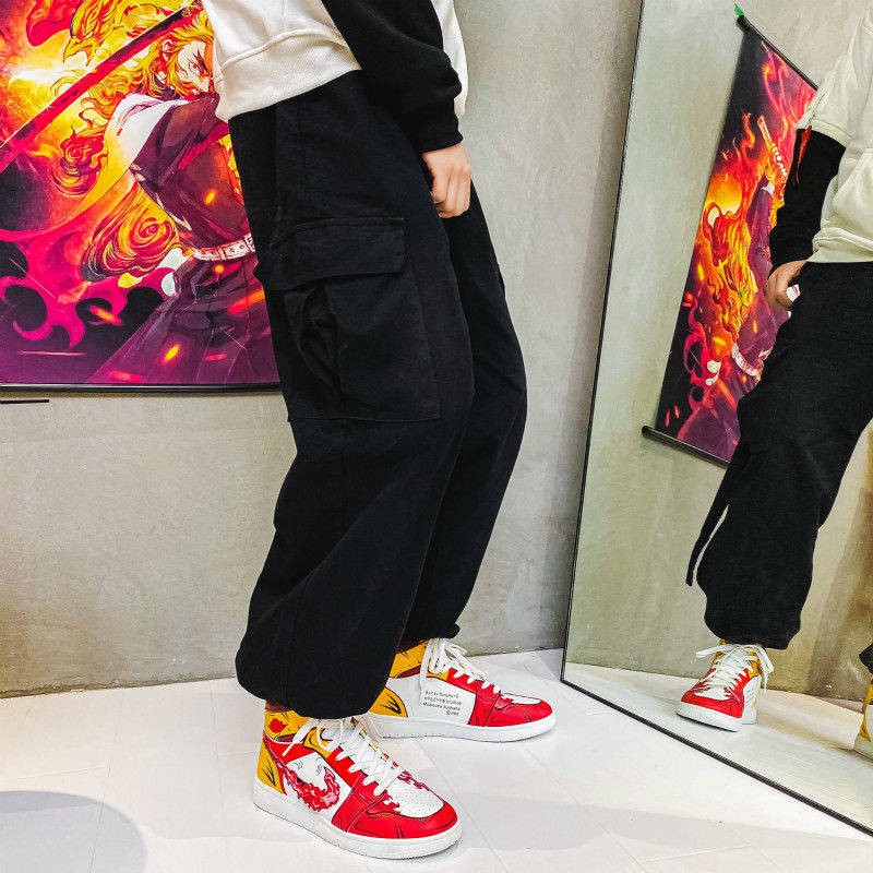 Giày hình nam Demon Slayer jordan Anime thời trang cổ cao sneaker | BigBuy360 - bigbuy360.vn