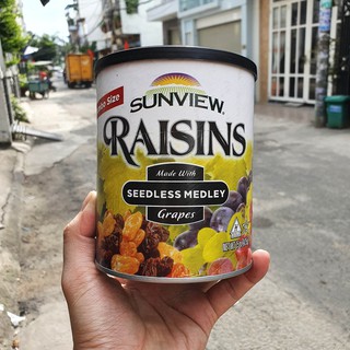 Nho Khô Raisin Sunview thập cẩm 425g nhập Mỹ