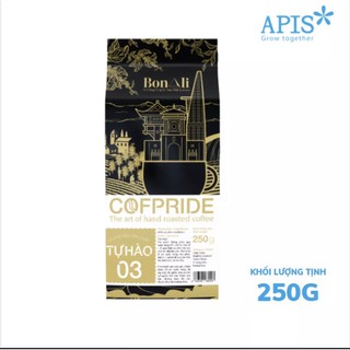 1 túi cà phê nguyên chất cofpride tự hào 3 - cà phê xay 250g