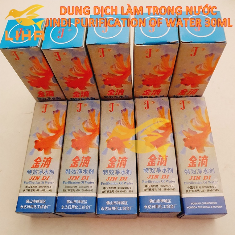 Dung Dịch Làm Trong Nước Jindi 30ml Cho Hồ Cá Cảnh