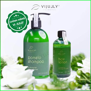 [CHÍNH HÃNG] Combo Dầu Gội Bưởi Và Xịt Tinh Dầu Bưởi Vi Jully - Giảm Rụng Tóc & Kích Mọc Tóc