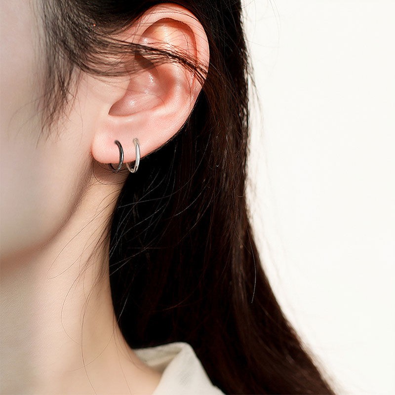 Bông tai làm từ thép titan phong cách hiphop cá tính