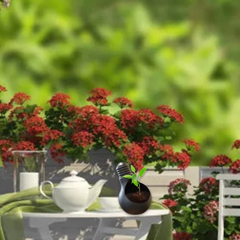 Khuôn Silicon Làm Chậu Hoa / Ống Đựng Bút Hình Bóng Đèn Dễ Thương