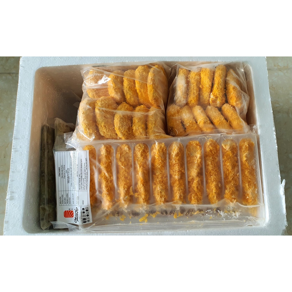 Tôm phủ bột panko (tempura tôm) khay 250gr: 10 PCS
