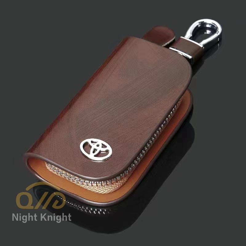 Vỏ bọc chìa khóa xe ô tô bằng da Toyota Prius Camry Corolla C-HR CHR RAV4 Prado Auris Avensis Land Cruiser200 Prado Revo
