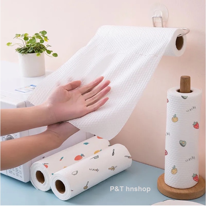 Cuộn Giấy Lau Đa Năng Size To – Loại 50 Tờ/Cuộn Có Kích Thước 25x20 Cm/tờ