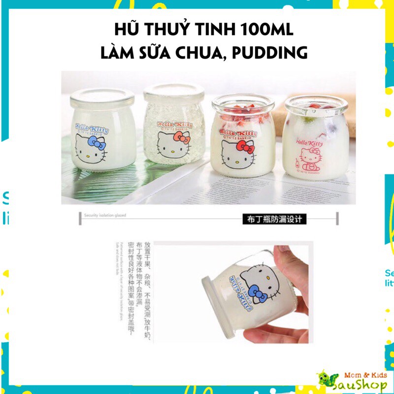 Lọ thuỷ tinh 100ml làm sữa chua, lọ thuỷ tinh cao cấp, lọ thuỷ tinh