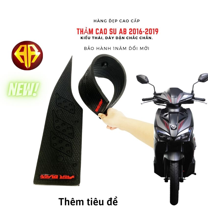 Thảm lót chân xe AB airblade 2016-2017-2018-2019 tấm để sàn gác chân cao su