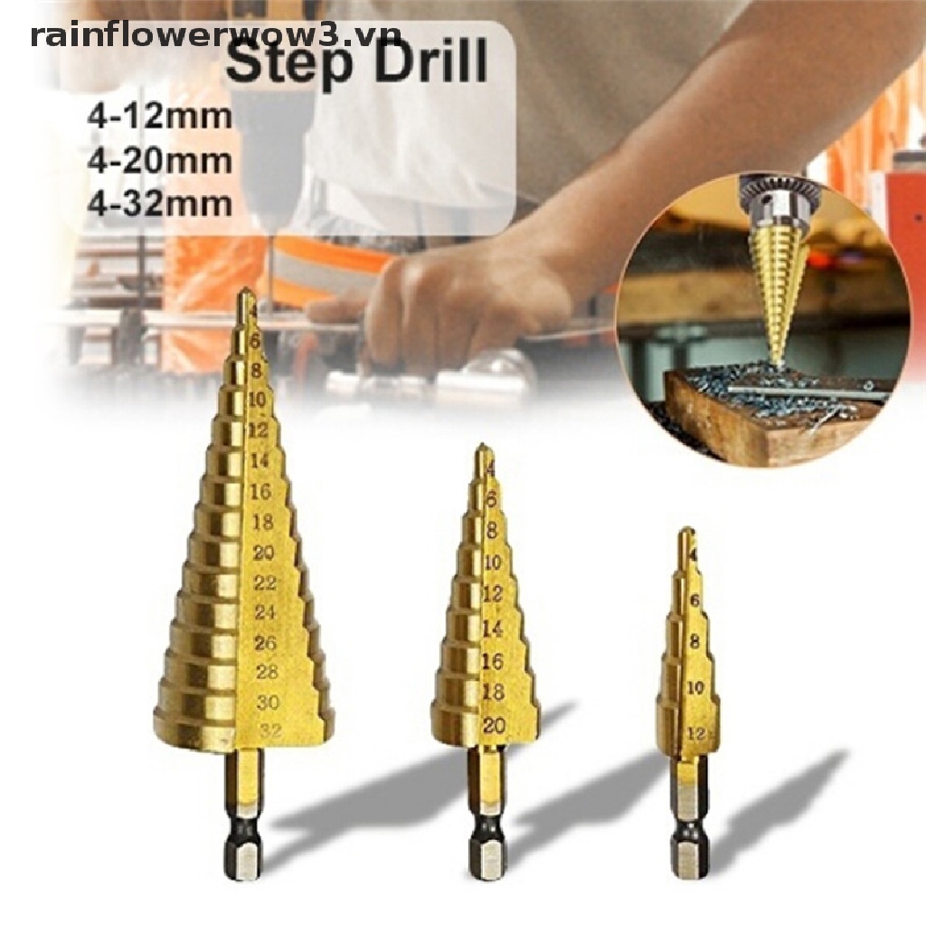 Mũi khoan lỗ hình nón bằng thép gió hss cỡ lớn 4-12/20/32mm