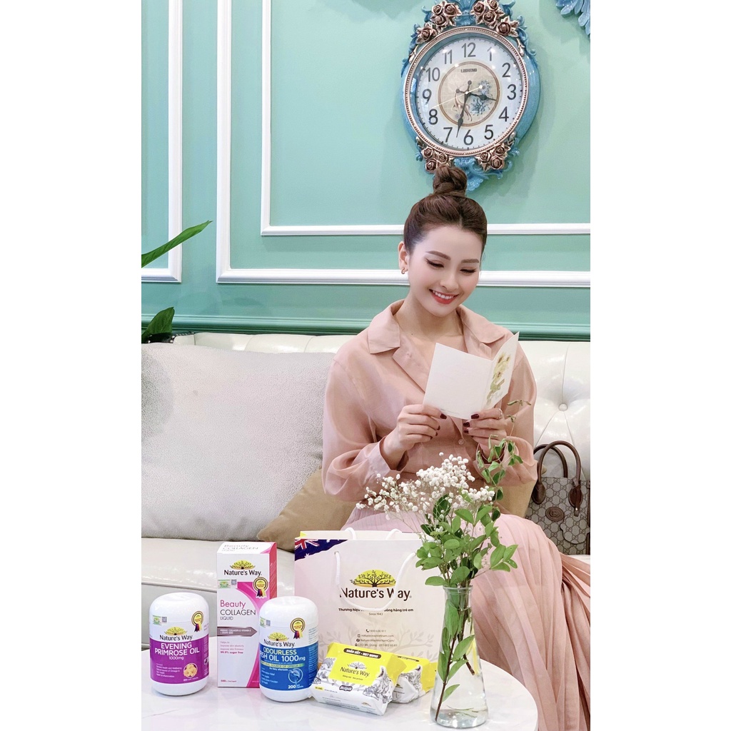 Viên Uống Dầu Cá Nature’s Way Odourless Fish Oil Tăng Cường Sức Khoẻ Tự Nhiên Không Mùi 1000mg
