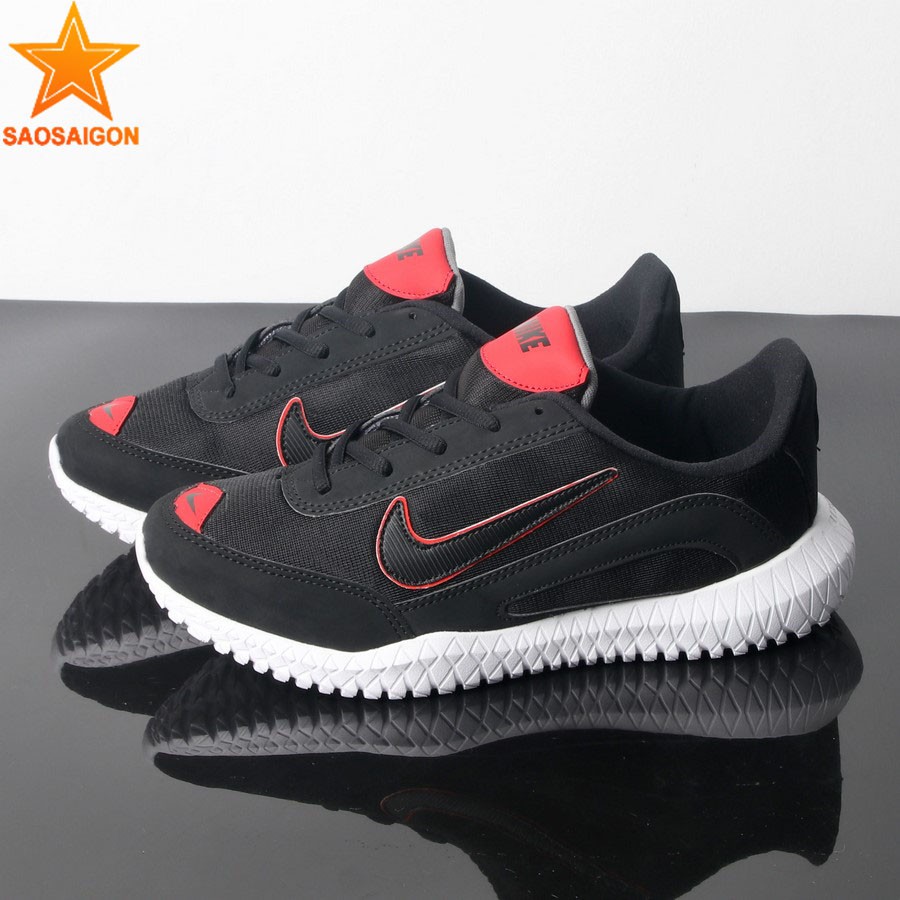 Giày thể thao nam sneaker đen móc trắng siêu rẻ SG298 Saosaigon | BigBuy360 - bigbuy360.vn