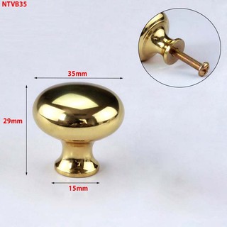 NÚM TRÒN VÀNG BÓNG - 1 CÁI - chất liệu đồng