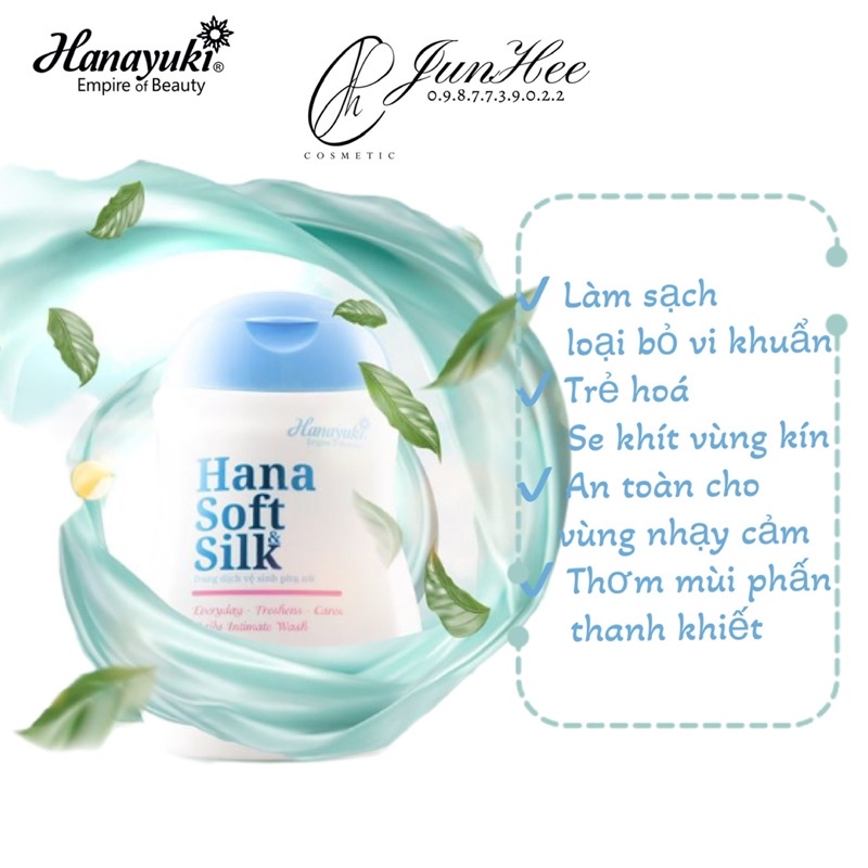 [ JunHee AUTH ] Dung dịch vệ sinh Hanayuki chính hãng cty