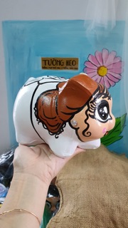 Heo đất handmade - cô dâu