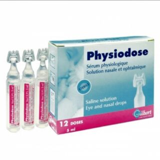 Nước muối sinh lý PHYSIODOSE của Pháp ( Hộp 12 ống × 5ml)