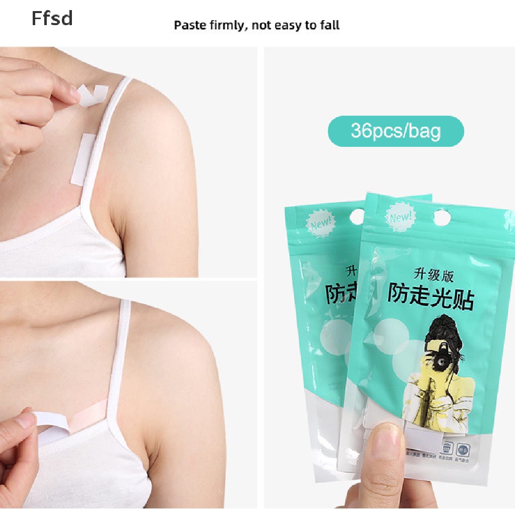 {Ffsd} Set 36 Miếng Dán Hai Mặt Trong Suốt Chống Lộ Hàng Cho Đầm / Toàn Thân